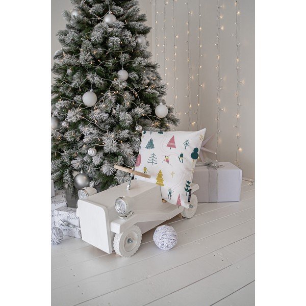 Dekoračný vankúš s vianočným motívom 45x45 cm Skiing – Butter Kings-image-2