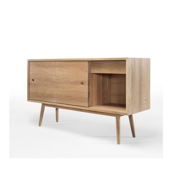 Komoda z dubového dreva Wewood - Portugues Joinery Classic, dĺžka 130 cm-image-1