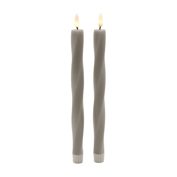 LED sviečky v súprave 2 ks na baterky (výška  26 cm) Sille Twist – Sirius