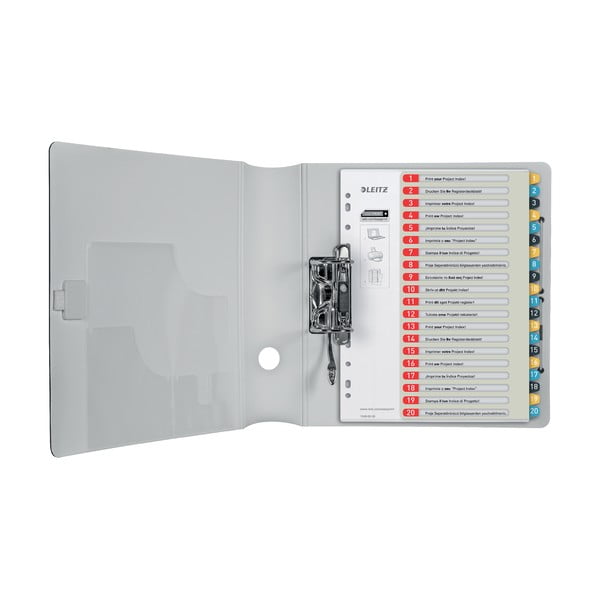 Súprava 5 numerických registrov s 20 štítkami Leitz, A4-image-2