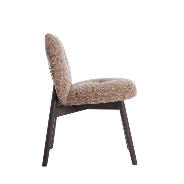 Hnedé čalúnené jedálenské kreslá v súprave 2 ks Sinosa – Light & Living-image-2