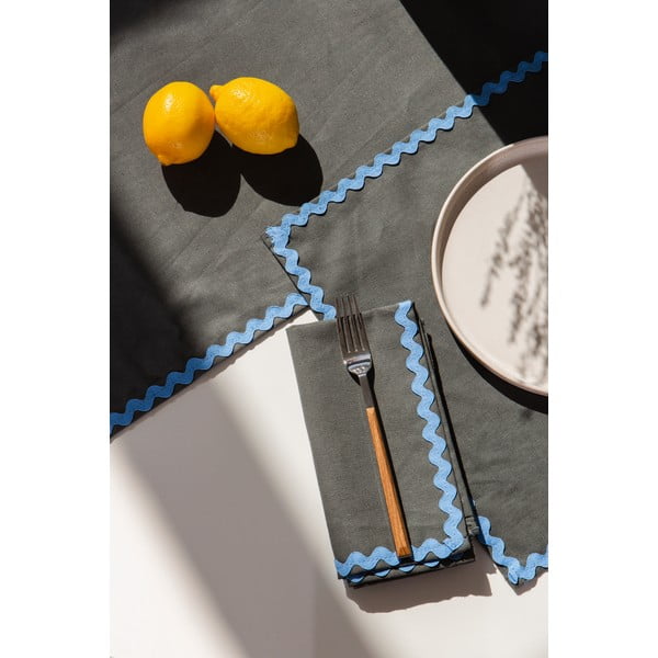 Ľanové obrúsky v súprave 4 ks Wavy – Really Nice Things-image-4