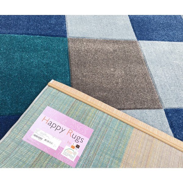 Modrý detský koberec Happy Rugs Patchwork, 120 × 180 cm-image-3