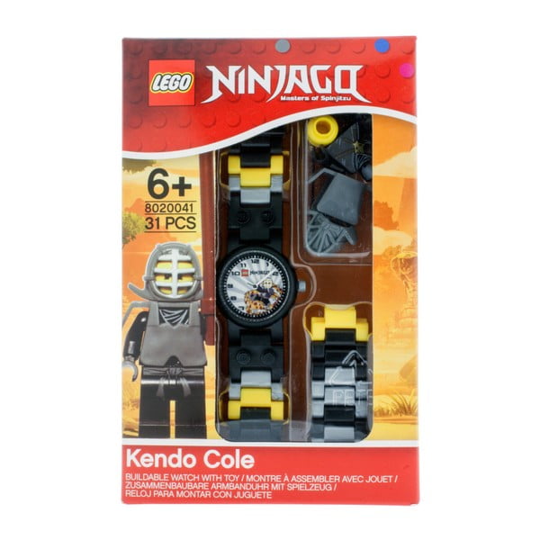 Hodinky s figúrkou LEGO® Ninjago Kendo Cole-image-4