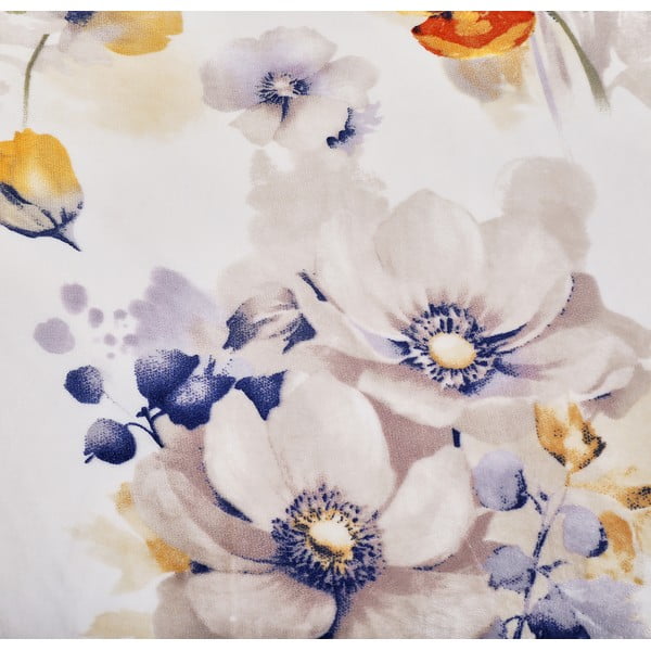 Biele mikroplyšové obliečky na jednolôžko 140x200 cm Blossom – My House-image-1