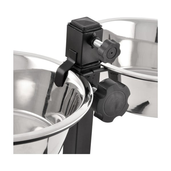 Súprava misiek s podstavcom pre psa z nehrdzavejúcej ocele – Love Story-image-3