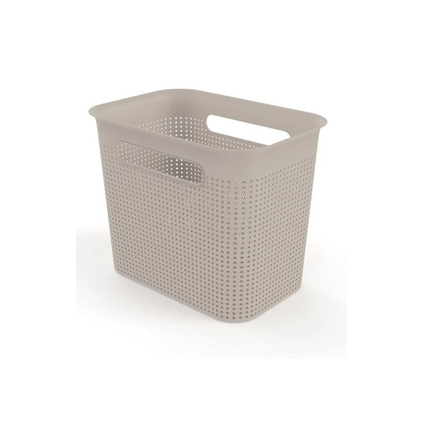 Béžový úložný košík z recyklovaného plastu Brisen - Rotho