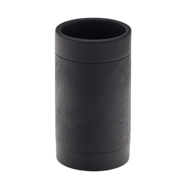 Čierny téglik na zubné kefky z polyresinu Sisel – Kave Home