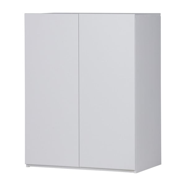 Biela skrinka z borovicového dreva WOOOD Bind-image-1