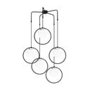 Čierne kovové závesné svietidlo Opviq lights Satyros