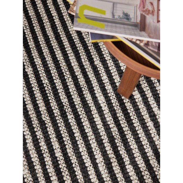 Čierny ručne tkaný jutový koberec 160x230 cm Harvest Ebony – Elle Decoration-image-2
