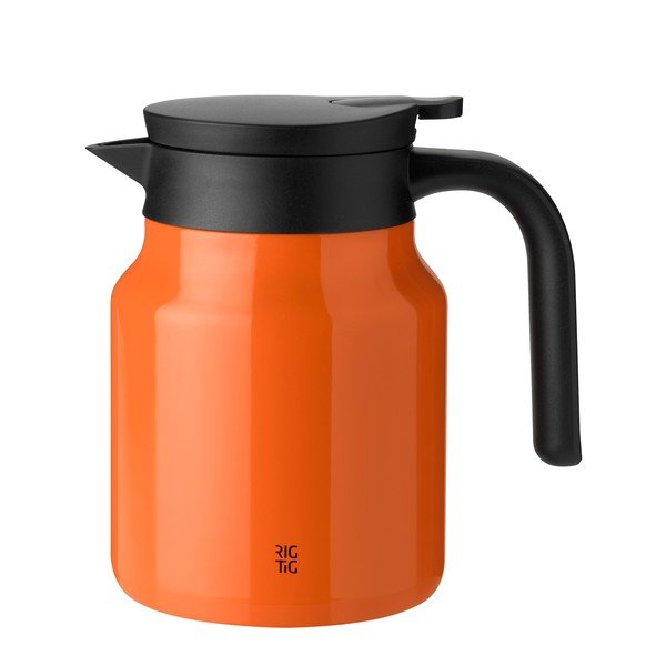 Oranžová termokanvica z nehrdzavejúcej ocele 900 ml Therm-It – RIG-TIG