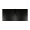 Čierne dvierka pre modulárny policový systém 2 ks 32x33 cm Mistral Kubus - Hammel Furniture