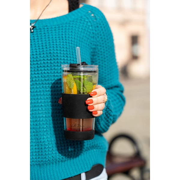 Čierny termo hrnček 600 ml Fuori – Vialli Design-image-3