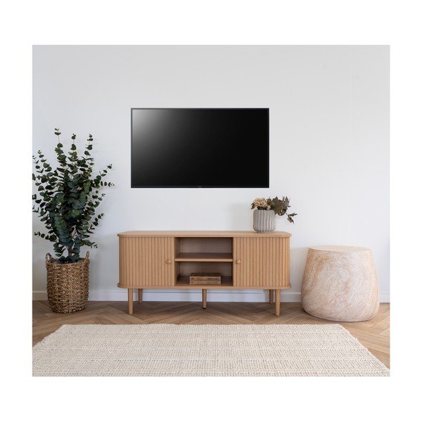 TV stolík v dekore borovice v prírodnej farbe 113x51,5x40 cm Nikko – House Nordic-image-1
