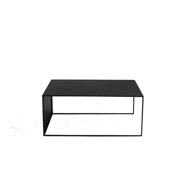 Čierny konferenčný stolík Custom Form 2Wall, 100 × 60 cm
