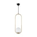 Závesné svietidlo v zlatej farbe Squid Lighting Arch, výška 146 cm