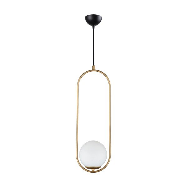 Závesné svietidlo v zlatej farbe Squid Lighting Arch, výška 146 cm