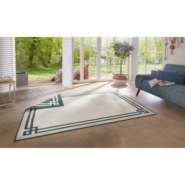 Zeleno-krémový vonkajší koberec NORTHRUGS Manito, 120 x 170 cm-image-2
