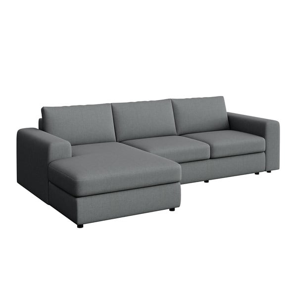 Sivá rohová pohovka (ľavý roh/s leňoškou) Baga – Rodier-image-2