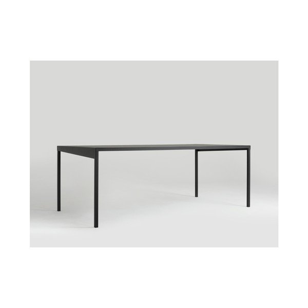 Čierny kovový jedálenský stôl Custom Form Obroos, 200 x 100 cm-image-3