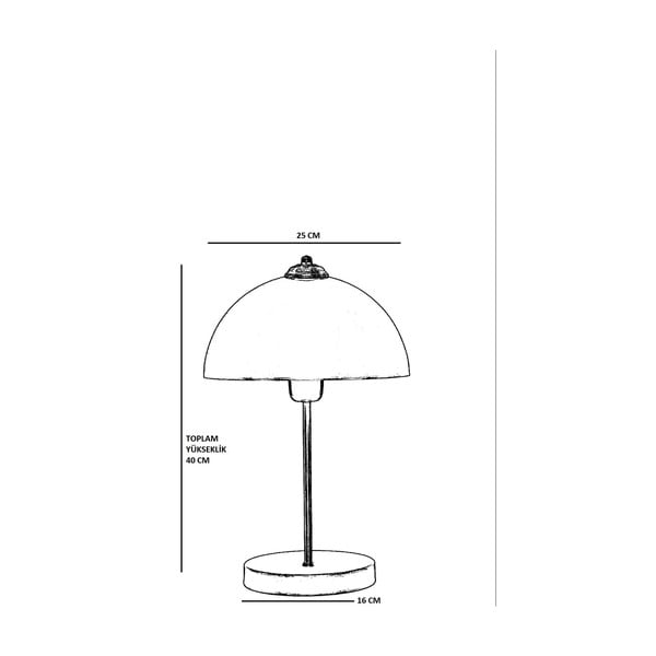Stolová lampa v zlatej farbe s kovovým tienidlom (výška 40 cm) Lungo – Opviq lights-image-3