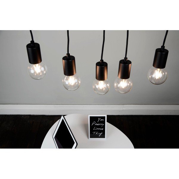 Čierne päťramenné závesné svietidlo Sotto Luce Cero Basic-image-4