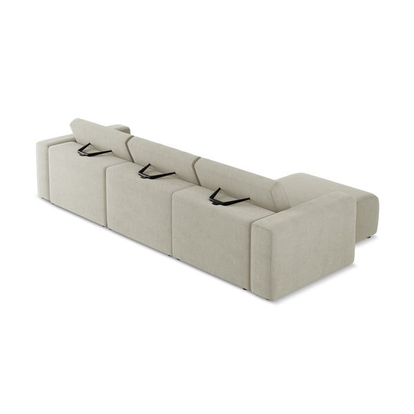 Béžová modulárna rohová pohovka (ľavý roh) Kalea – Makamii-image-4