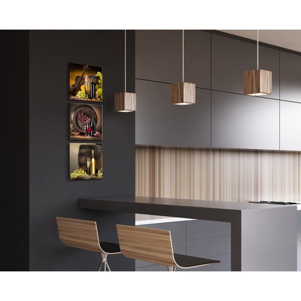 Sada 3 obrazov Styler Glasspik Set Wines-image-1