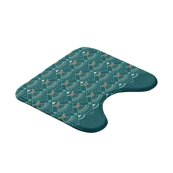 WC kúpeľňová predložka v petrolejovej farbe 45x45 cm Imperia – douceur d'intérieur-image-3