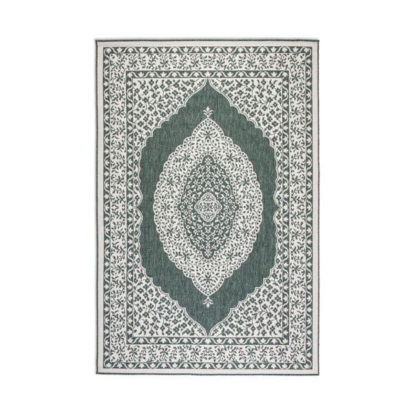 Krémovo-zelený vonkajší koberec 200x290 cm Gemini – Elle Decoration-image-2