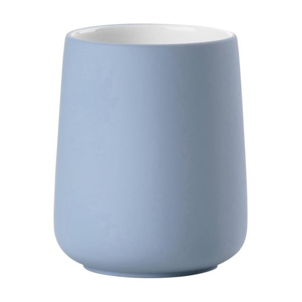 Modrý porcelánový pohárik na zubnú kefku Zone Blue Fog