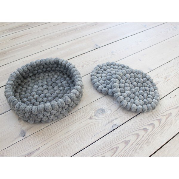 Oceľovosivá guľôčková podložka z vlny Wooldot Ball Coaster, ⌀ 20 cm-image-1