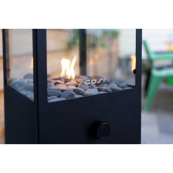 Čierna plynová lampa Cosi Dome, výška 45 cm-image-1