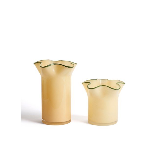 Žltá sklenená váza (výška  19,5 cm) Endasi – Kave Home-image-4