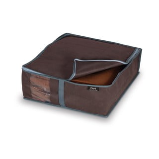 Hnedý úložný box na bielizeň Domopak Living, 15 × 45 cm