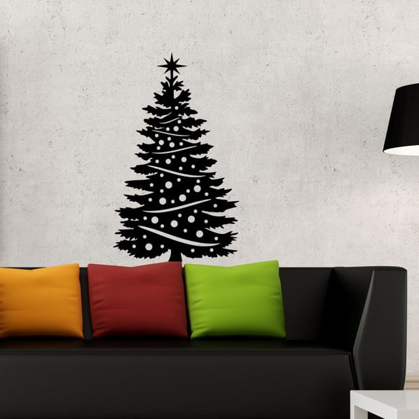Samolepka na stenu Christmas Tree, 49 cm
