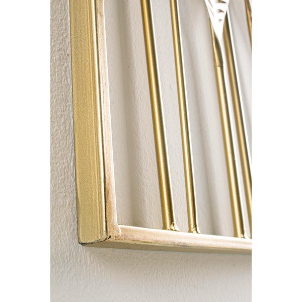 Kovová nástenná dekorácia 52,5x95 cm Adhira – Bizzotto-image-4