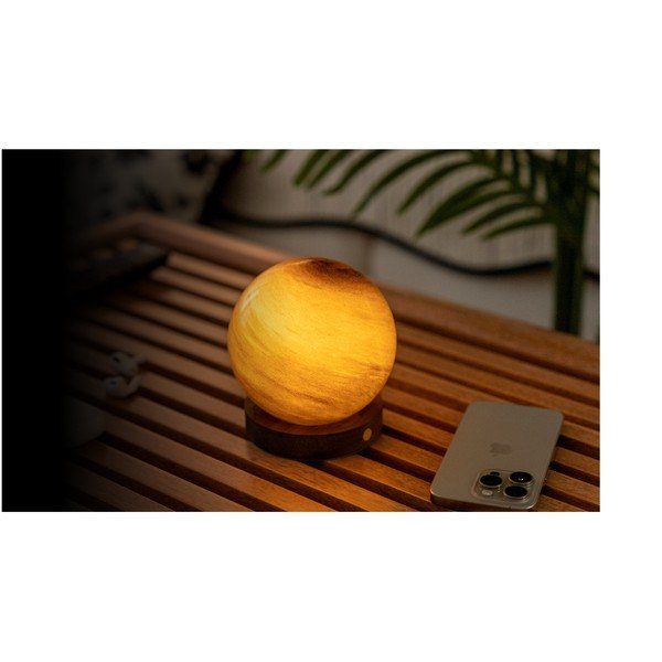 Tmavohnedá svetelná dekorácia na USB ø 8 cm Sand Storm – Gingko-image-2