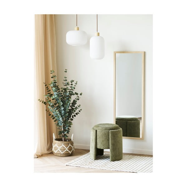 Khaki ženilkový taburet Walsdorf – House Nordic-image-1