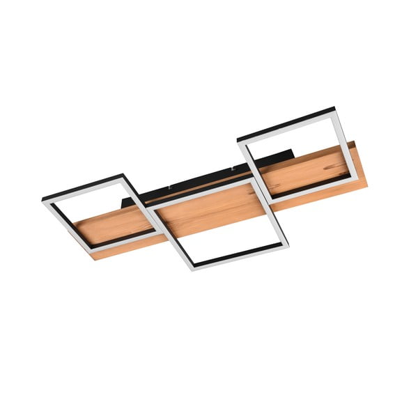 LED stmievateľné stropné svietidlo v čierno-prírodnej farbe 34x65 cm Harper – Trio-image-4