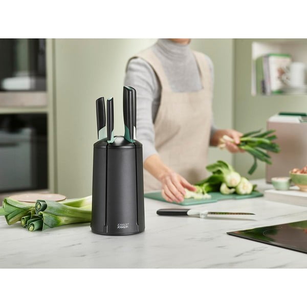 Súprava 5 ks nožov z nehrdzavejúcej ocele s rotačným stojanom Elevate – Joseph Joseph-image-3