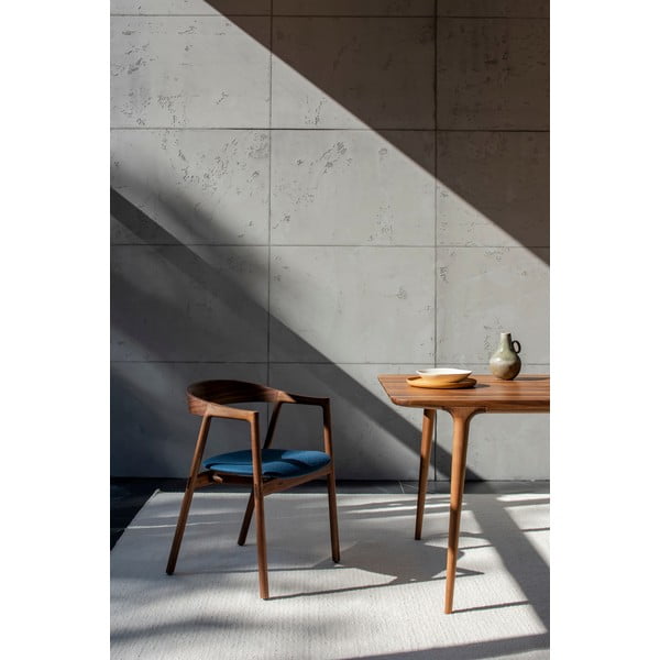 Modrá/hnedá jedálenská stolička Muna – Gazzda-image-2