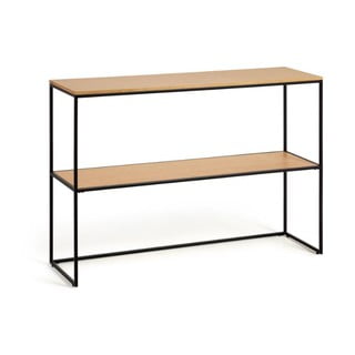 Konzolový stolík v dekore duba 120x30 cm Yona - Kave Home