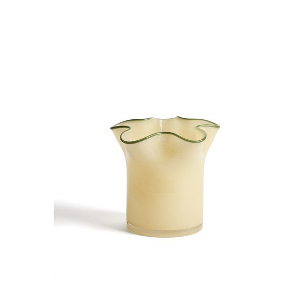 Žltá sklenená váza (výška  19,5 cm) Endasi – Kave Home
