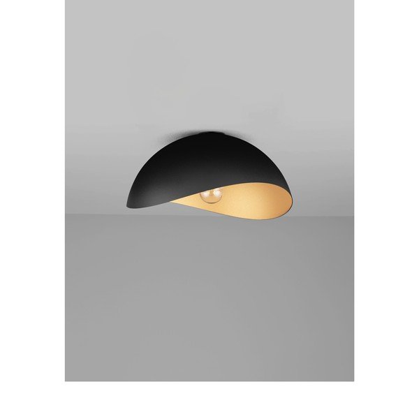 Matne čierne/v zlatej farbe kovové stropné svietidlo Opsi – Nova Luce-image-3