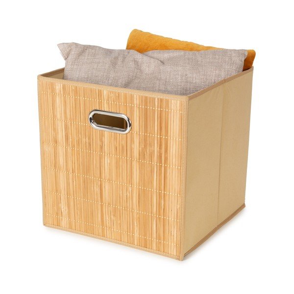Bambusový košík do regálu 31x31x31 cm Anji – Compactor-image-4
