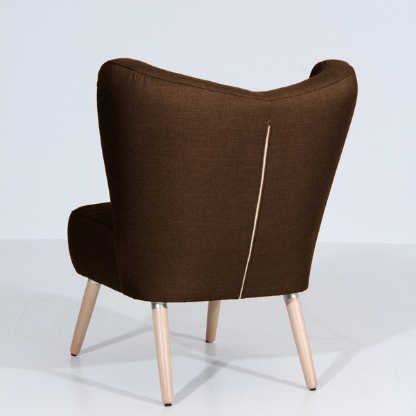 Tmavohnedé kreslo Max Winzer Sari-image-3