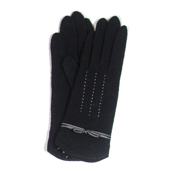 Čierne  rukavice Silk and Cashmere Palette