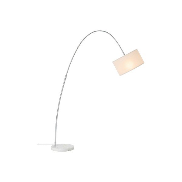 Biela látková stojacia lampa s ohýbateľnou konštrukciou (výška  145 cm) Arc – Ellos Home-image-3